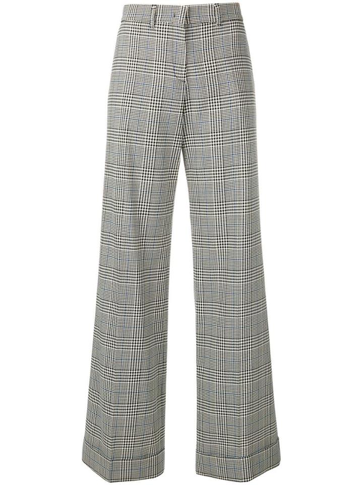 Ps By Paul Smith Checked Print Trousers - Blue