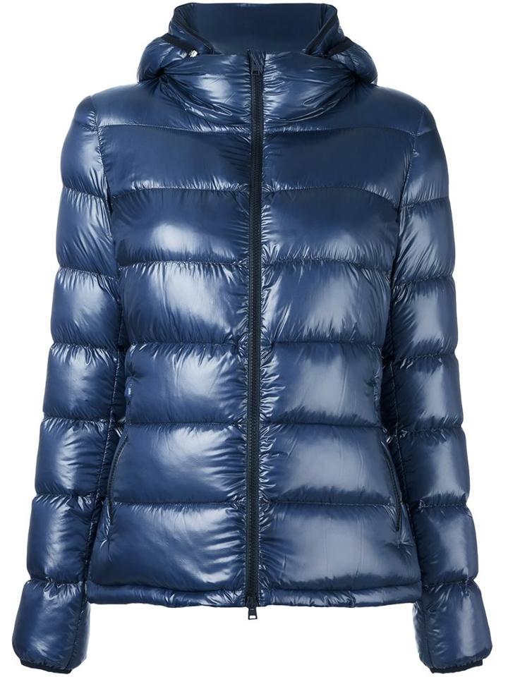 Herno Padded Jacket, Women's, Size: 44, Blue, Feather Down/polyamide/polyester