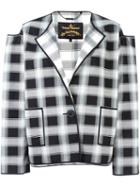 Vivienne Westwood Anglomania Grid Check Boxy Jacket