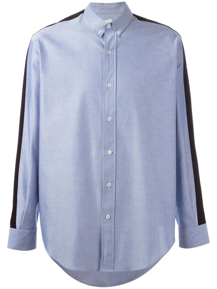 Ami Alexandre Mattiussi - Button Down Shirt - Men - Cotton - 38, Blue, Cotton