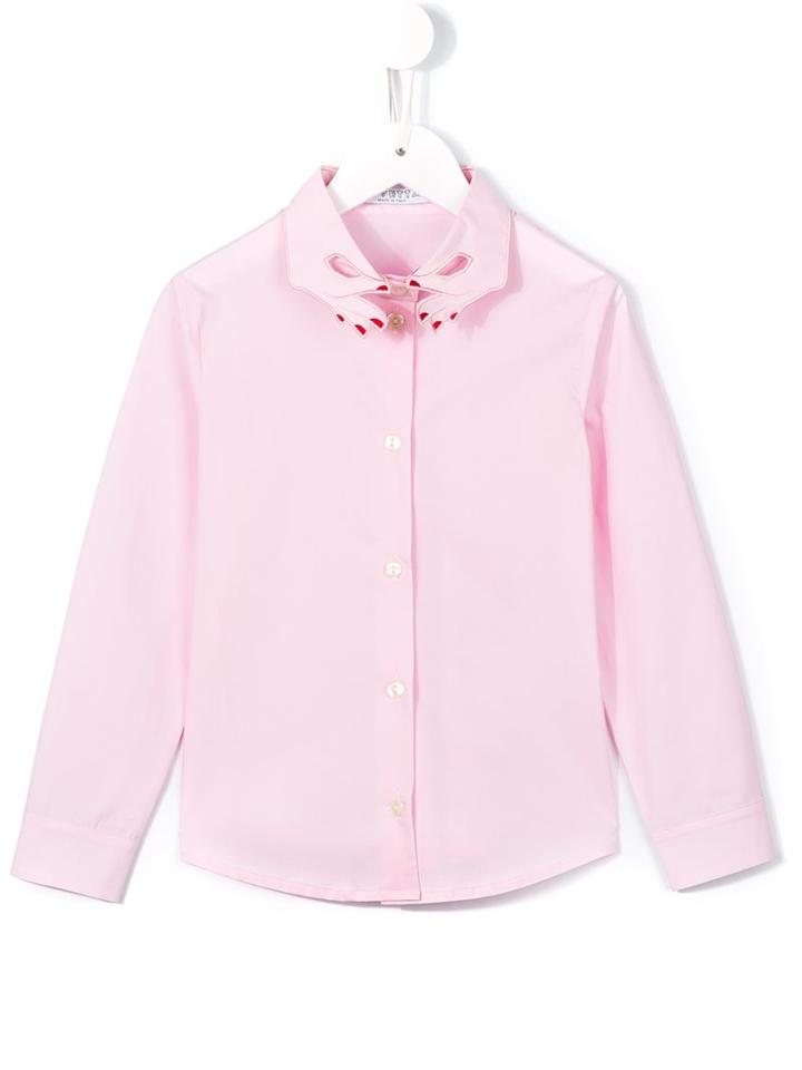Vivetta Kids 'lattuga' Shirt, Girl's, Size: 10 Yrs, Pink/purple