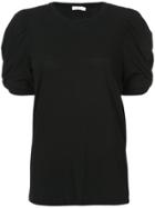 A.l.c. Kati Ruched Sleeve T-shirt - Black