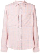 Faith Connexion Checked Tweed Shirt - Pink