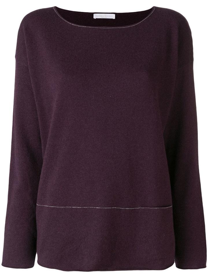 Fabiana Filippi Bead-embellished Sweater - Pink & Purple