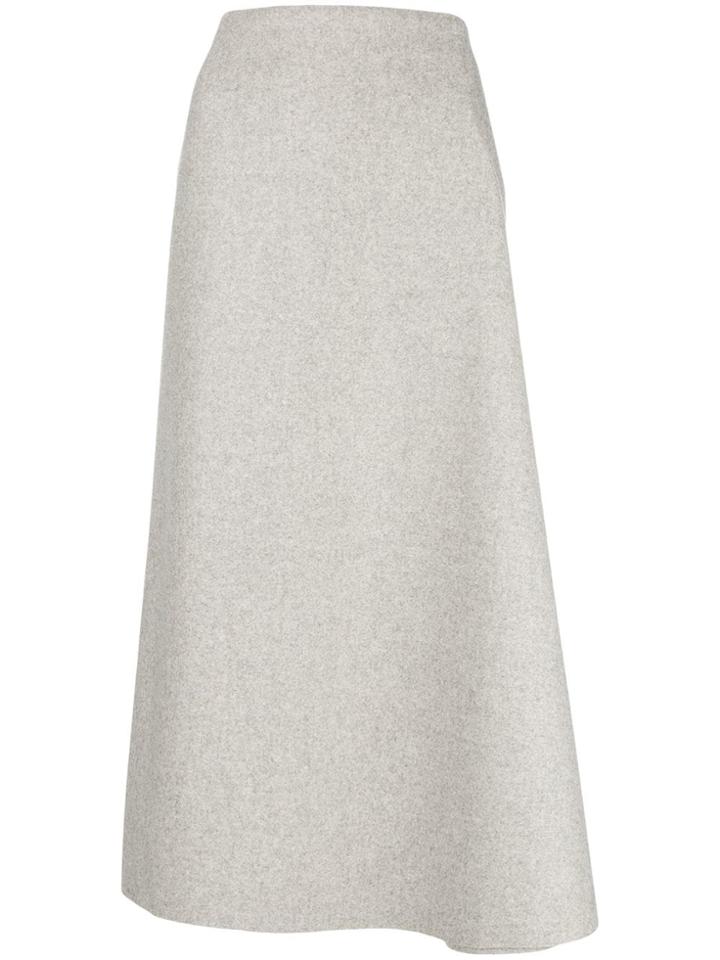 Sofie D'hoore Flared Detail Long Skirt - Grey