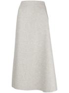 Sofie D'hoore Flared Detail Long Skirt - Grey