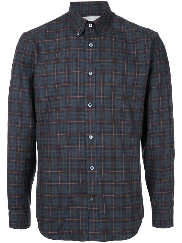 Gieves & Hawkes Plaid Shirt - Grey