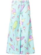 Christian Dior Vintage Ice Cream Flared Trousers - Blue