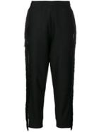 Philipp Plein Fringed Trim Track Pants - Black