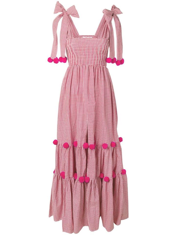 Sundress Pippa Long Puffball Sundress - Red