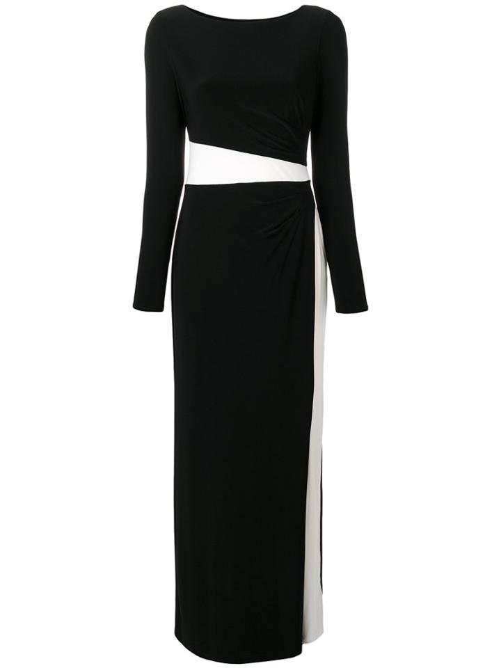 Ralph Lauren Colour-block Maxi Dress - Black