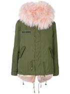 As65 Military Jacket With Fur Lining - Green