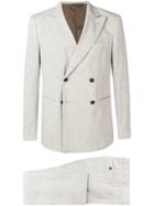 Tonello Double-breasted Suit - Neutrals