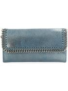 Stella Mccartney Metallic Falabella Wallet - Blue