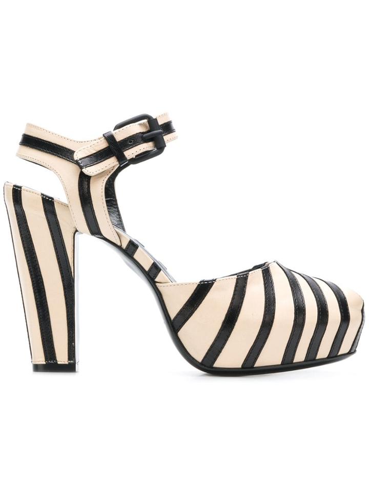 Sonia Rykiel Striped Sandals - Nude & Neutrals