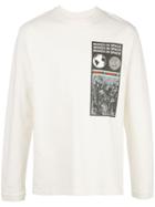 Ambush Printed Cotton T-shirt - White