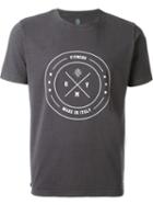 Eleventy Front Print T-shirt, Men's, Size: Small, Grey, Cotton