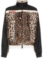Martine Rose Hybrid Leopard Print Insert Track Jacket - Black