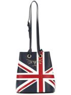 Charlotte Olympia - Feline Union Jack Bucket Bag - Women - Leather - One Size, Blue, Leather