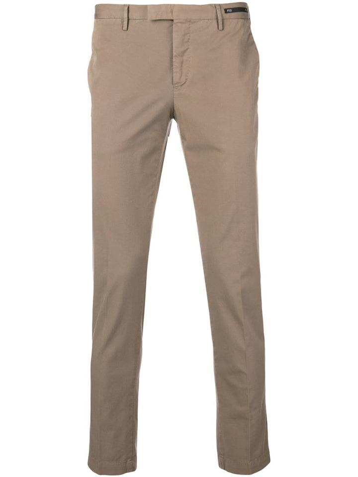 Pt01 Skinny Chino Trousers - Neutrals