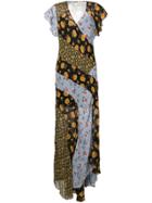 Veronica Beard Floral Long Dress - Black