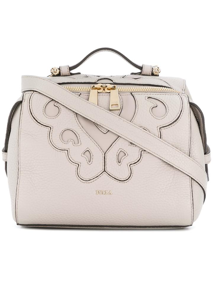 Furla Stitched Panel Crossbody Bag - Nude & Neutrals