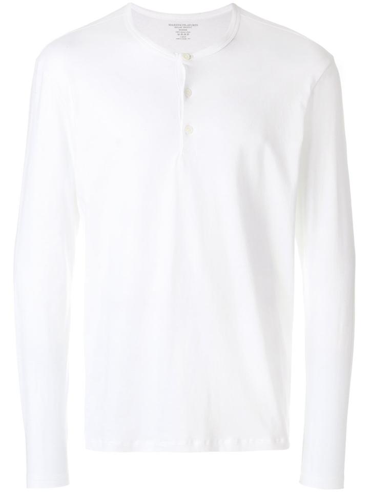 Majestic Filatures Front Button Jumper - White