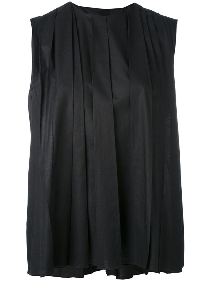 Marni Pleated Blouse - Black