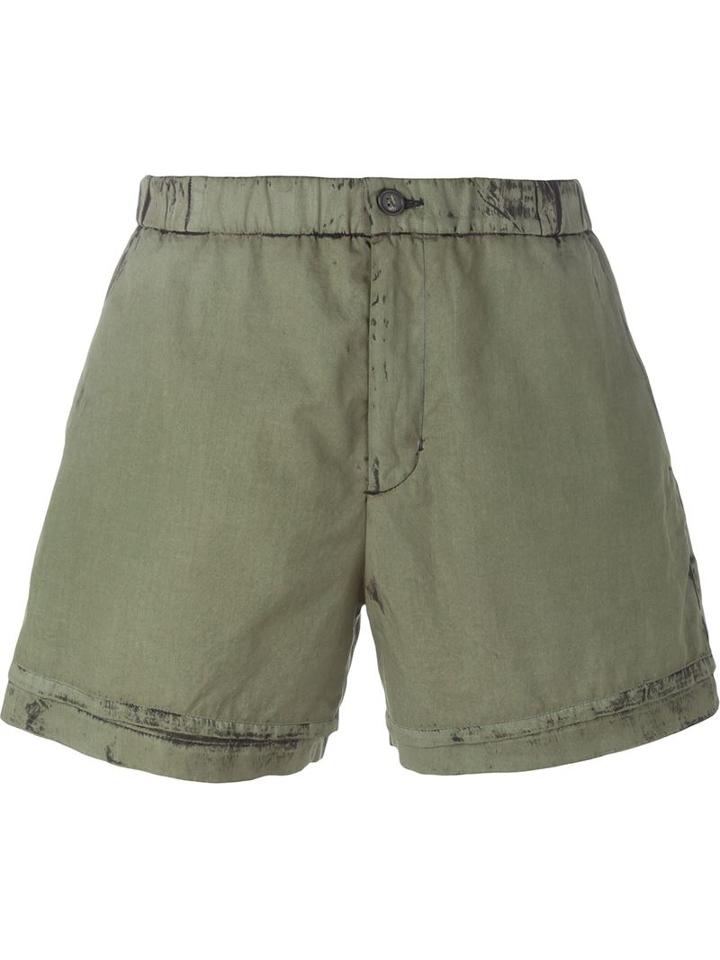 No21 Stained Effect Shorts
