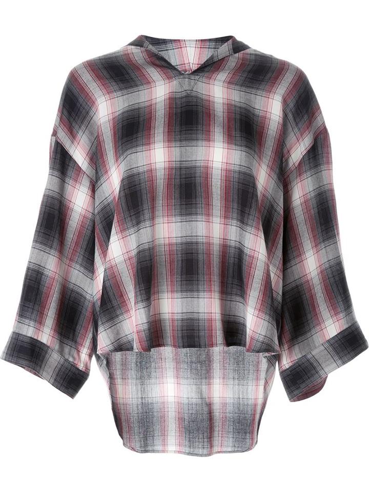 G.v.g.v. Check Hooded Shirt