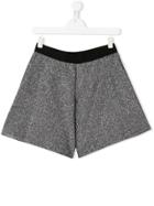 Mariuccia Milano Kids Teen Wide Leg Shorts - Silver
