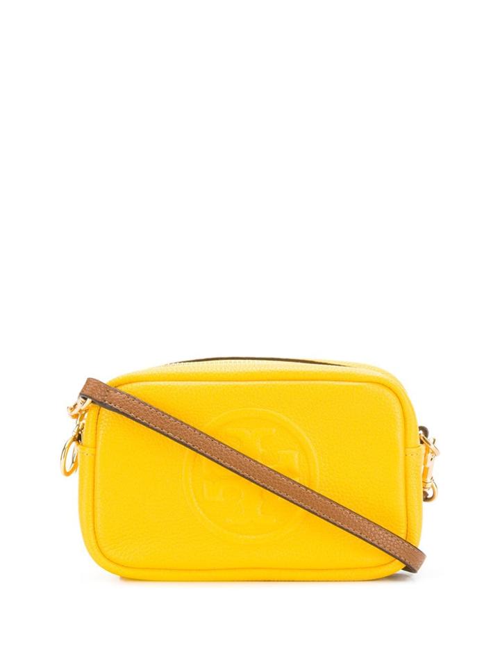 Tory Burch Logo Embossed Mini Bag - Yellow