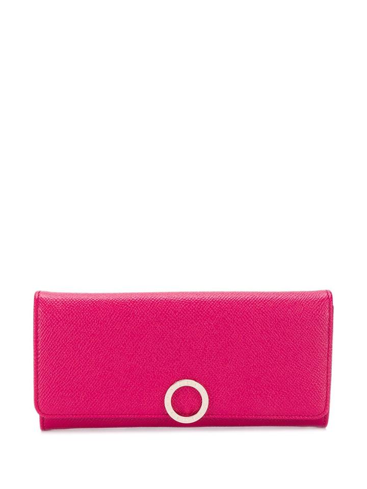 Bulgari Continental Logo Wallet - Pink