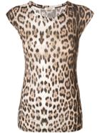 Roberto Cavalli Leopard-print T-shirt - Neutrals