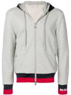 Moncler Hooded Zip-up Jacket - Grey