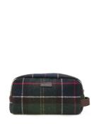 Barbour Checked Make Up Bag - Black
