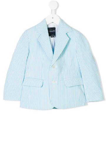 Oscar De La Renta Kids Seersucker Blazer - Blue