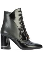 Marni Lace-up Ankle Boots - Black