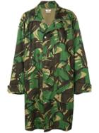 Cmmn Swdn Camouflage Midi Coat - Green