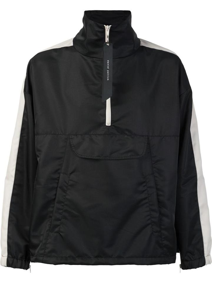 Daniel Patrick Zipped Collar Jacket, Men's, Size: Small, Black, Polyester
