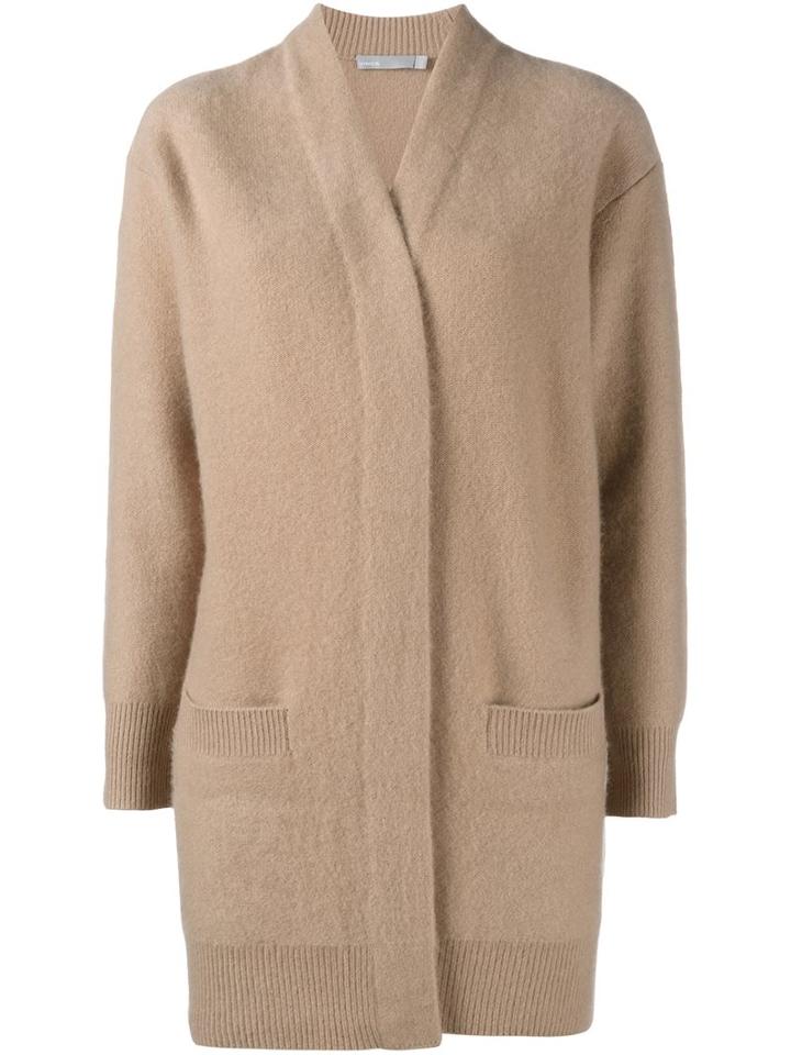 Vince V-neck Cardigan, Women's, Size: Large, Nude/neutrals, Cashmere