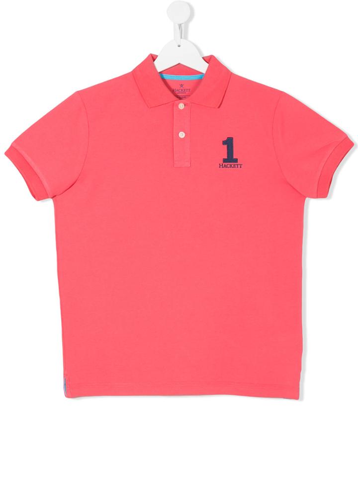 Hackett Kids 1 Logo Polo Shirt - Pink & Purple