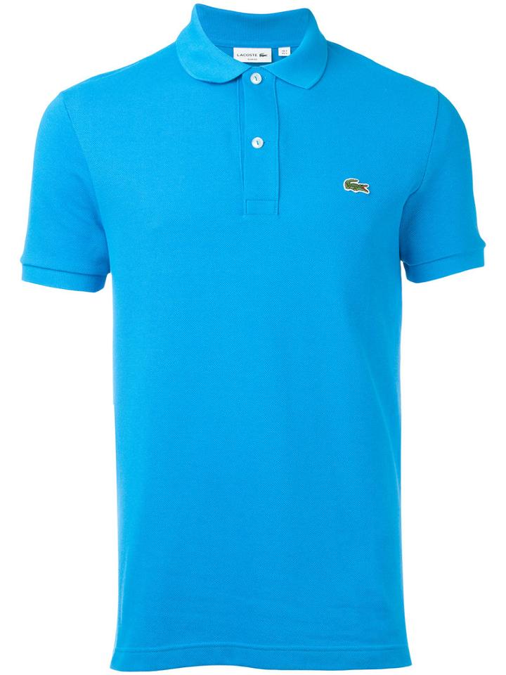 Lacoste Logo Patch Polo Shirt, Men's, Size: 4, Blue, Cotton