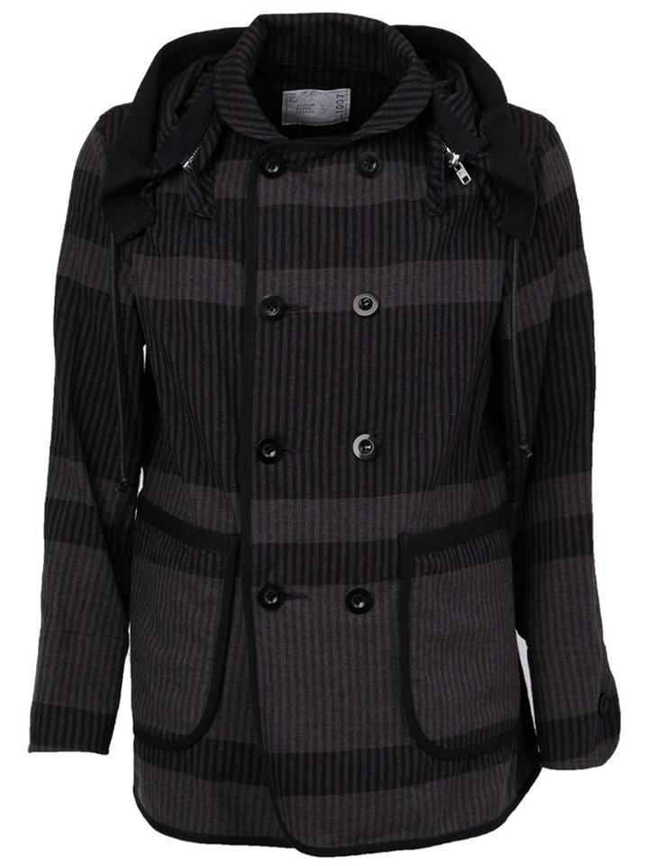 Sacai Double Breasted Jacket - Black