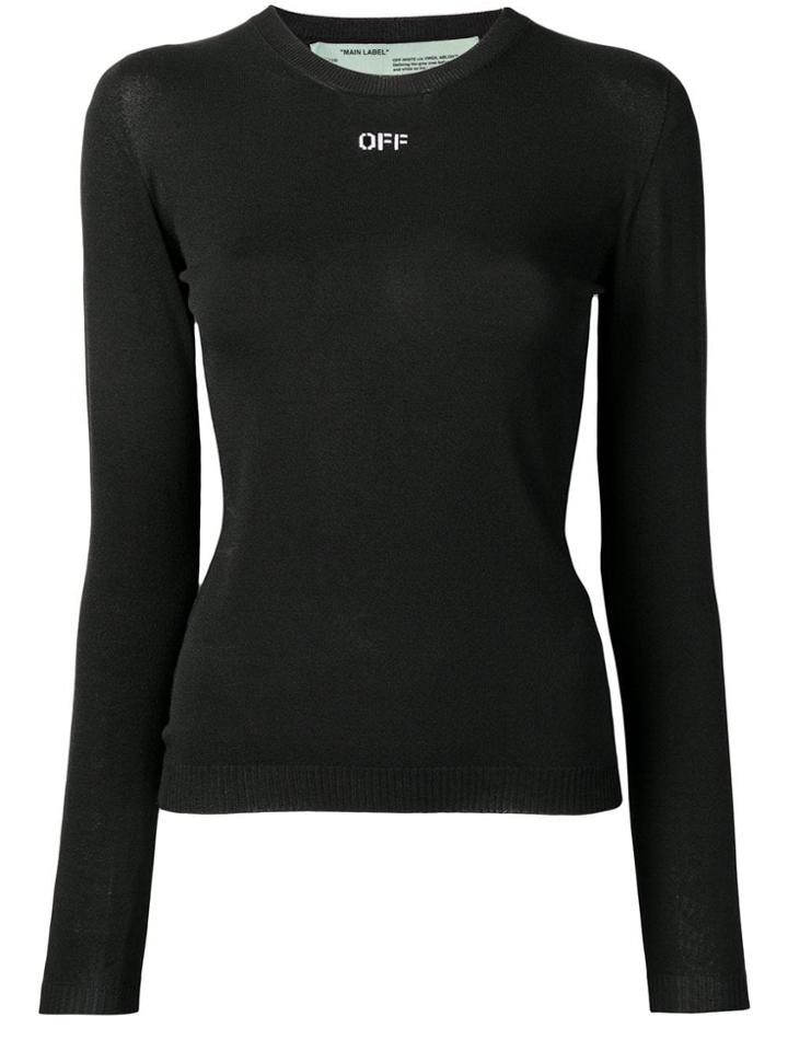 Off-white Slim-fit 'off' Sweater - Black
