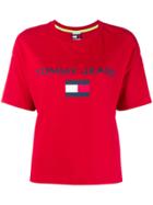 Tommy Hilfiger Boxy Logo T-shirt - Red