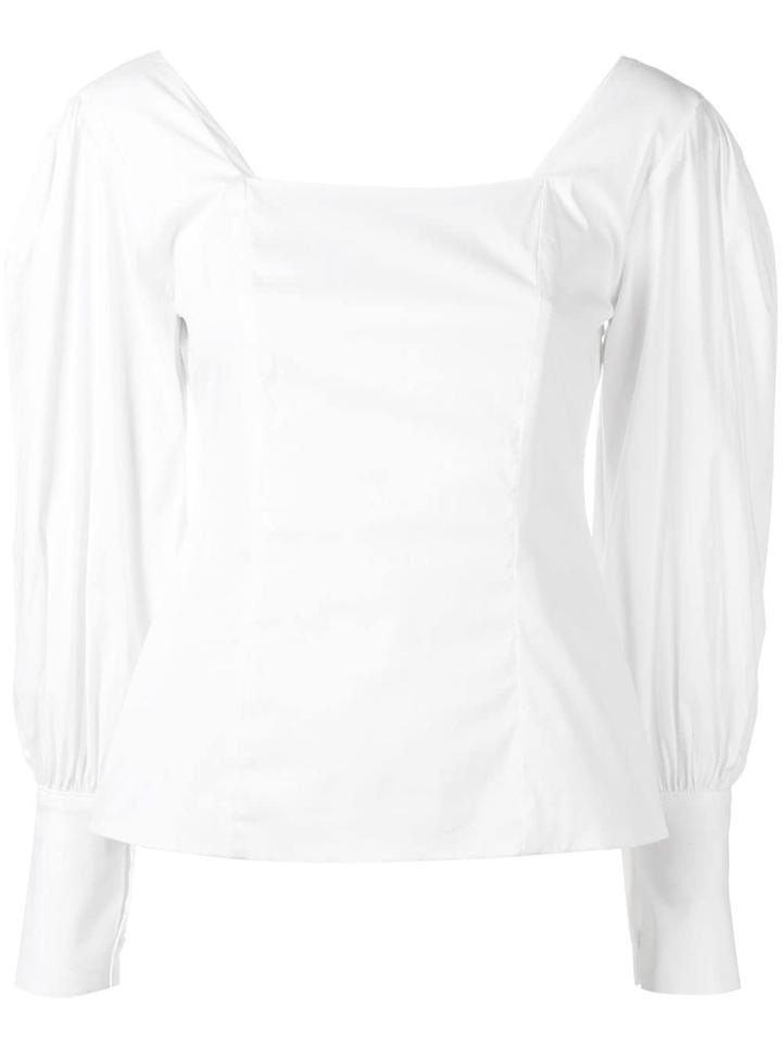 Federica Tosi Puff Sleeve Blouse - White