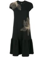 Ioana Ciolacu - T-shirt Drop Waist Dress - Women - Cotton/polyester - Xs, Black, Cotton/polyester