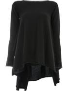Yohji Yamamoto Draped Asymmetric Sweater - Black