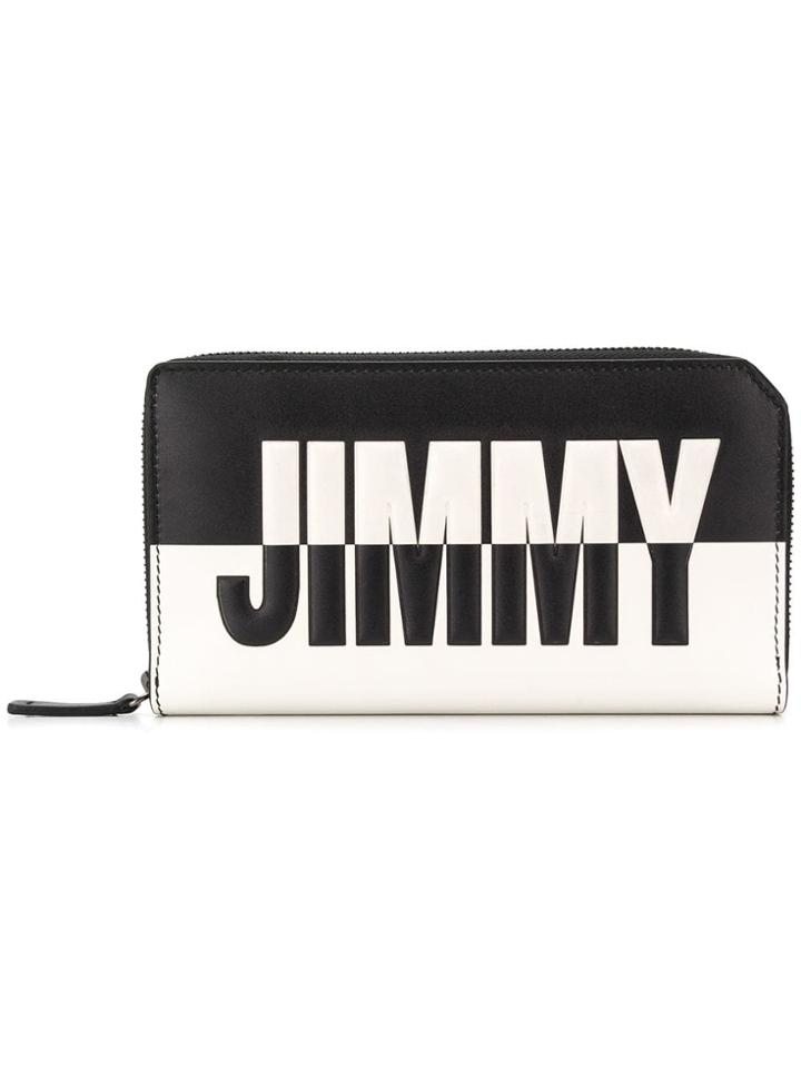 Jimmy Choo Carnaby Bicolour Travel Wallet - Black